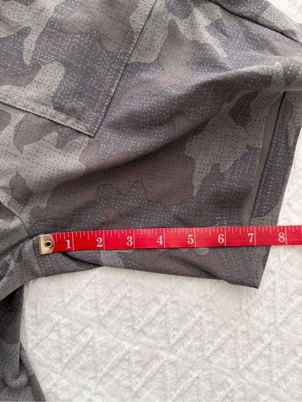PrAna Olivia Hiking Outdoor Short Women’s 6.5” inseam Size 2 Gray Gravel Camo - Picture 7 of 7